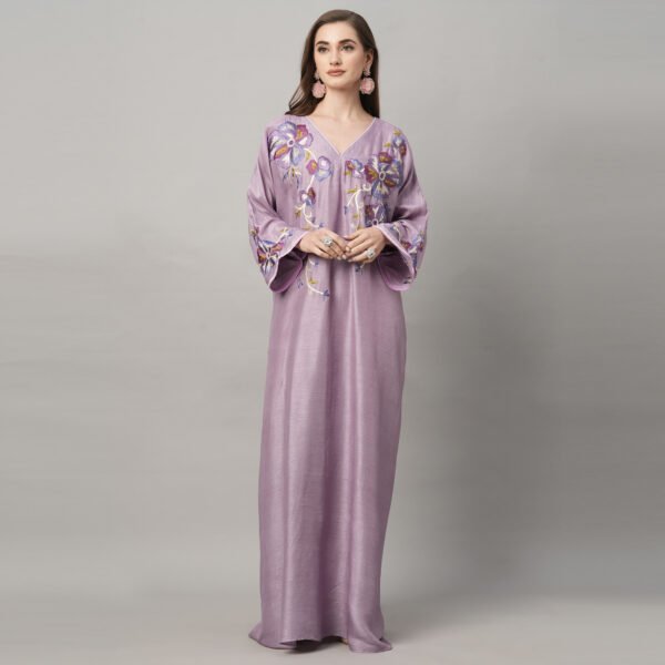 Floral Embroidered Jalabiya - Image 3