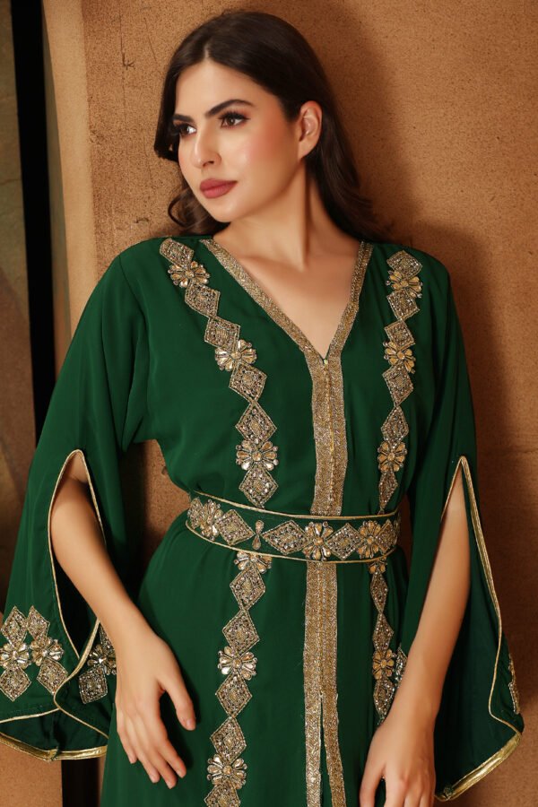 Designer Jalabiya Kaftan Dress - Image 2