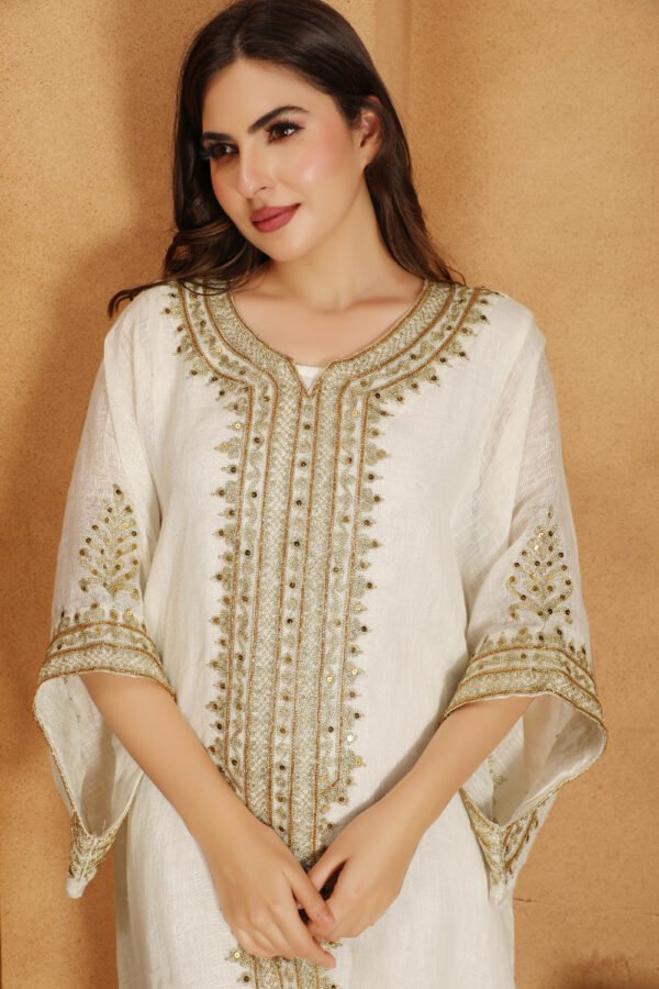 Designer Jalabiya Kaftan Dress - Image 2