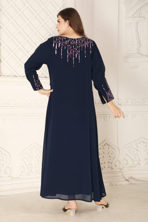 Shinny Sequins  Embroidery  Jalabiya - Image 4