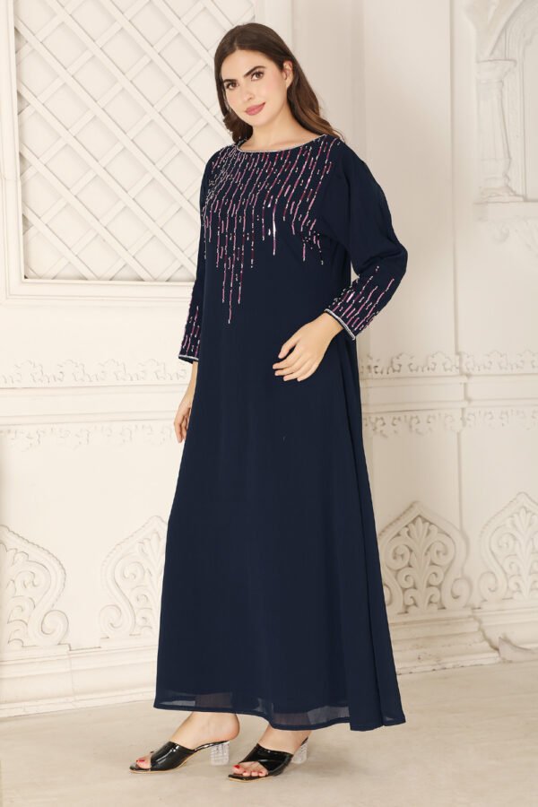 Shinny Sequins  Embroidery  Jalabiya - Image 3