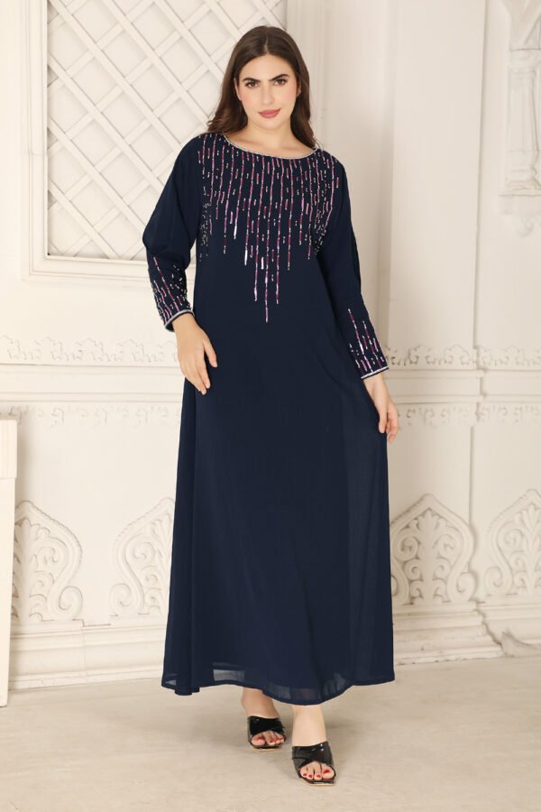 Shinny Sequins  Embroidery  Jalabiya