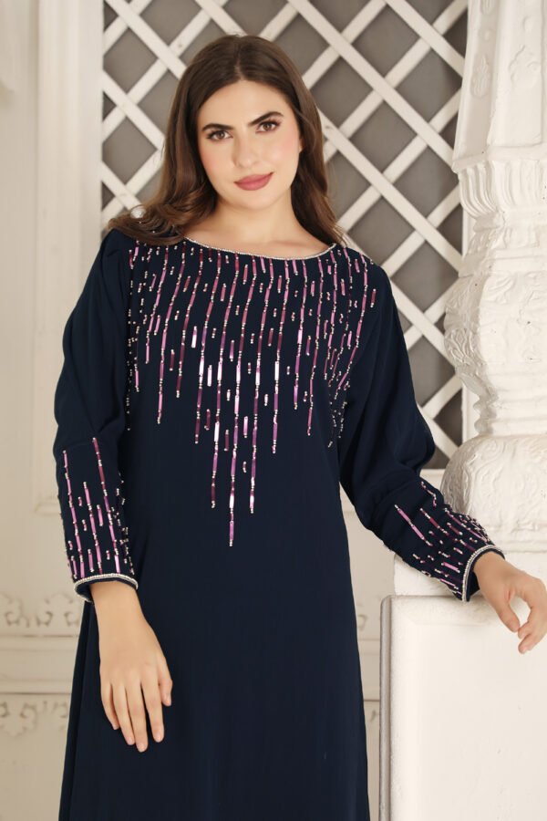 Shinny Sequins  Embroidery  Jalabiya - Image 2