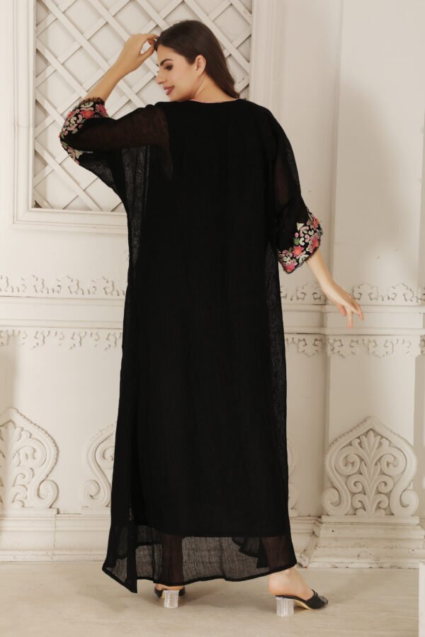 Multicolour patch Embroiderey Jellabiya - Image 5