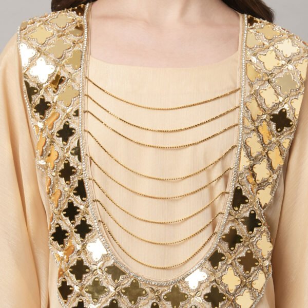 Golden Thobe with Mirror - Image 2