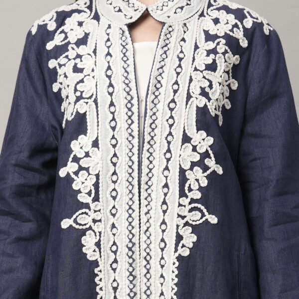 Patchwork Cardigan Jacket Style - Image 2