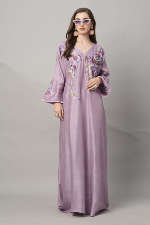 Floral Embroidered Jalabiya