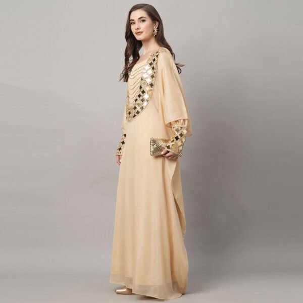 Golden Thobe with Mirror - Image 3