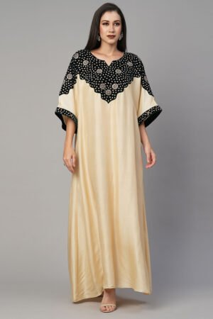 Velvet Patch with Kundan work Jalabiya