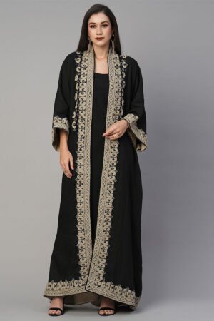 Embroidered Abaya Jacket