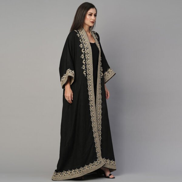 Embroidered Abaya Jacket - Image 3