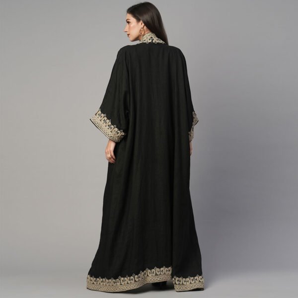 Embroidered Abaya Jacket - Image 4