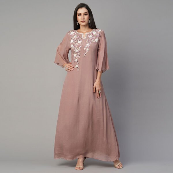 Gold and Pink Mirror Floral Outfit - Image 3